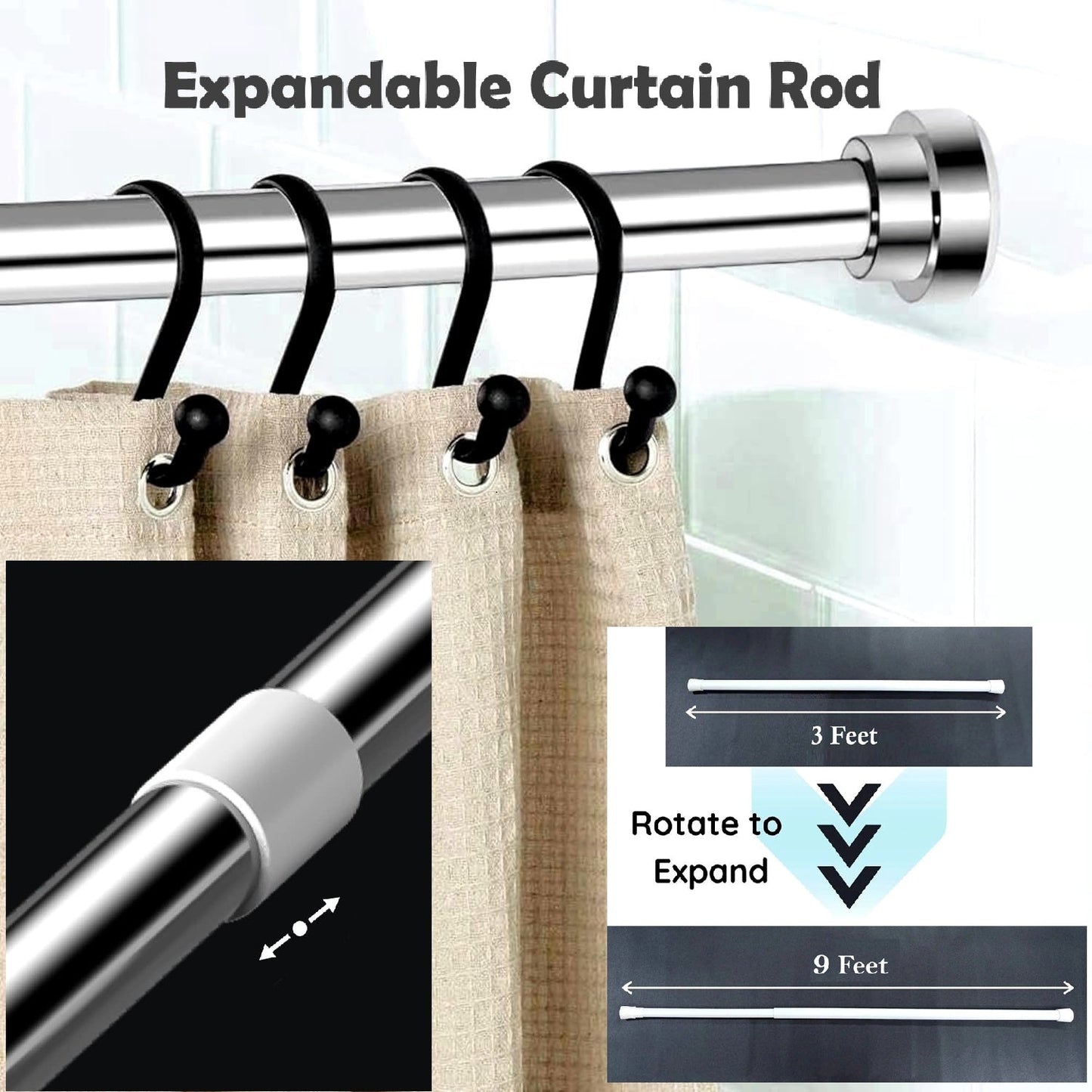Drill-Free Length Adjustable Multipurpose Rod |š„FLAT 50% SAVINGSš„