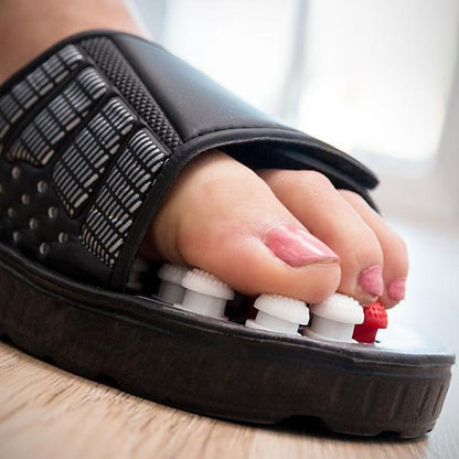 Manual Spring Acupressure and Magnetic Therapy Paduka Slippers for Full Body Blood Circulation Yoga Paduka