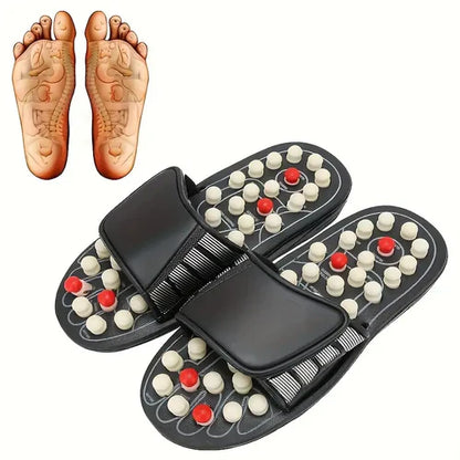 Manual Spring Acupressure and Magnetic Therapy Paduka Slippers for Full Body Blood Circulation Yoga Paduka