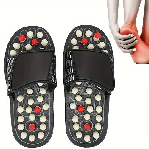 Manual Spring Acupressure and Magnetic Therapy Paduka Slippers for Full Body Blood Circulation Yoga Paduka