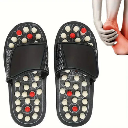 Manual Spring Acupressure and Magnetic Therapy Paduka Slippers for Full Body Blood Circulation Yoga Paduka
