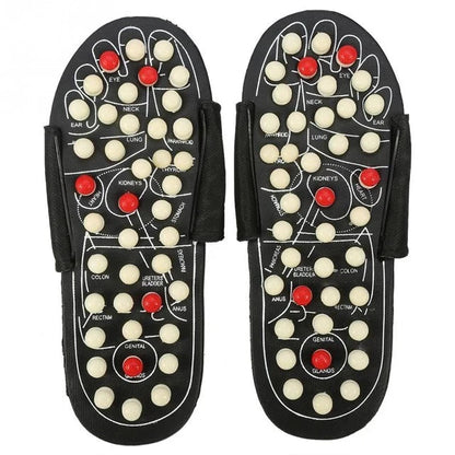 Manual Spring Acupressure and Magnetic Therapy Paduka Slippers for Full Body Blood Circulation Yoga Paduka